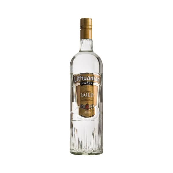 LITHUANIAN Gold  Vodka lituano con tripe destilación y filtrado cuatro veces Botella de 100 cl. - 1 l - Imagen del producto en Findit