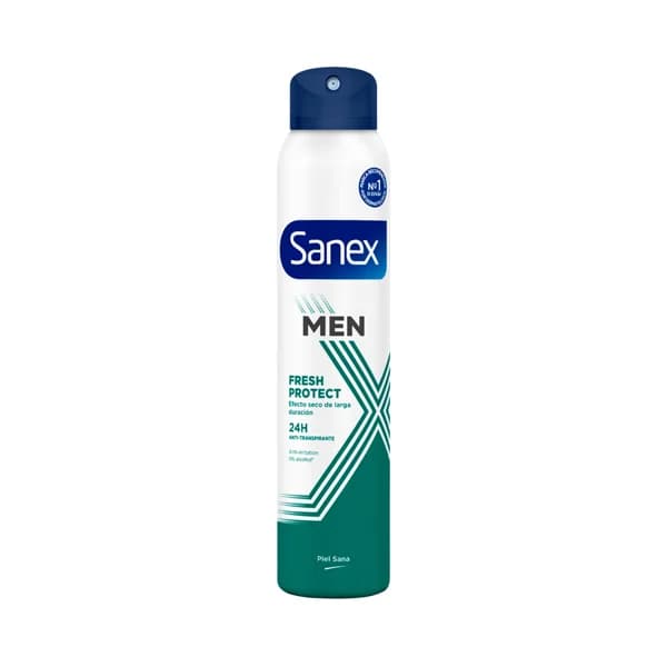 SANEX Men fresh protect Desodorante en spray para hombre con protección antitranspirante hasta 24 horas 200 ml. - 0.2 l - Imagen del producto en Findit
