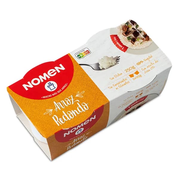NOMEN Arroz redondo en vasitos pack 2 x 125 g. - 0.25 kg - Imagen del producto en Findit