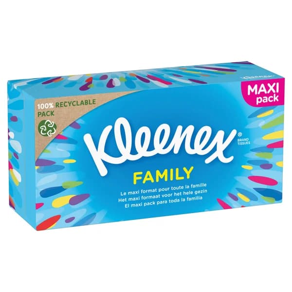 KLEENEX Tissues de celulosa faciales Family pack KLEENEX 140 uds. - 1 ud - Imagen del producto en Findit