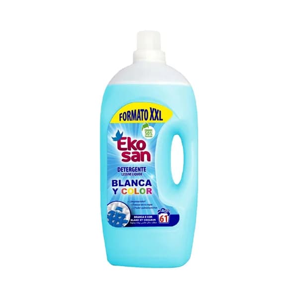EKOSAN Detergente líquido para lavadora especial para ropa de color 61 ds. 4 l. - 1 ud - Imagen del producto en Findit