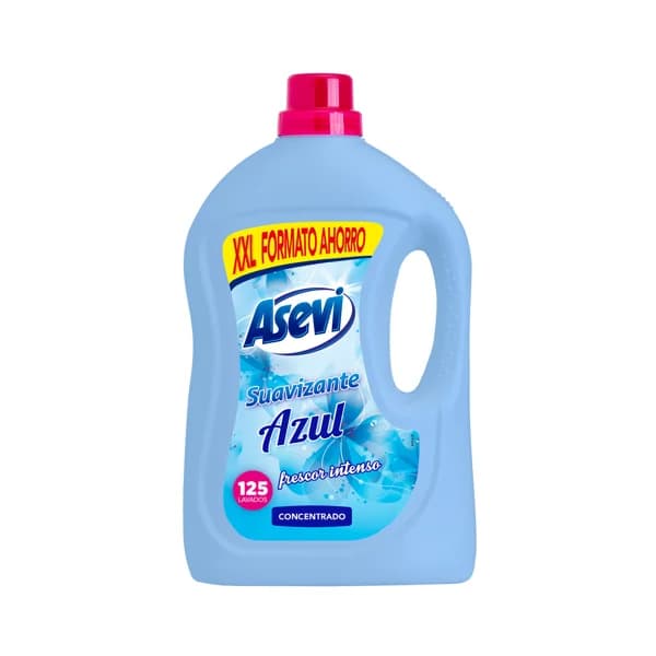 ASEVI Azul Suavizante concentrado, acabado frescor intenso,125 lavados 2875 ml. - 3 l - Imagen del producto en Findit