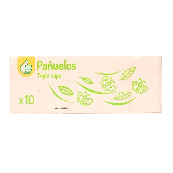 PRODUCTO ALCAMPO Pañuelos de celulosa PRODUCTO ALCAMPO 10 paquetes de 10 uds. - 1 ud - Imagen del producto en Findit
