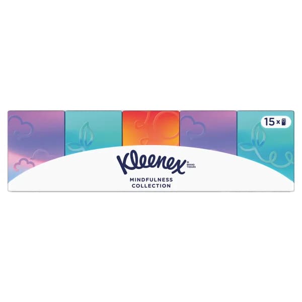 KLEENEX Pañuelos de celulosa mini KLEENEX collection 12 paquetes de 15 uds. - 1 ud - Imagen del producto en Findit