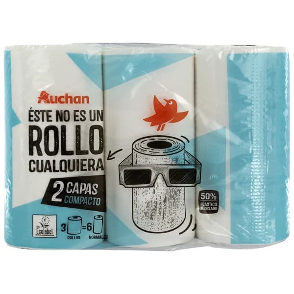 PRODUCTO ALCAMPO Papel de cocina compacto de doble capa con certificado Ecolabel 3 uds. - 1 ud - Imagen del producto en Findit