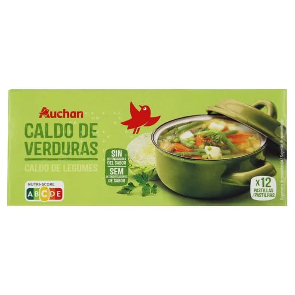 PRODUCTO ALCAMPO Caldo de verduras 12 uds. 120 g. - 0.12 kg - Imagen del producto en Findit