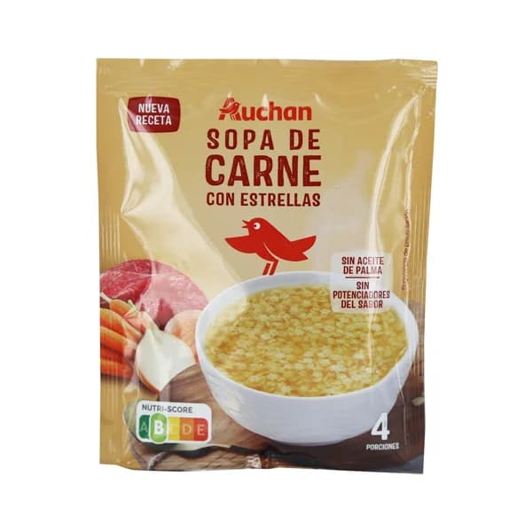 PRODUCTO ALCAMPO Sopa de carne con estrellitas sobre de 80 g. - 0.08 kg - Imagen del producto en Findit
