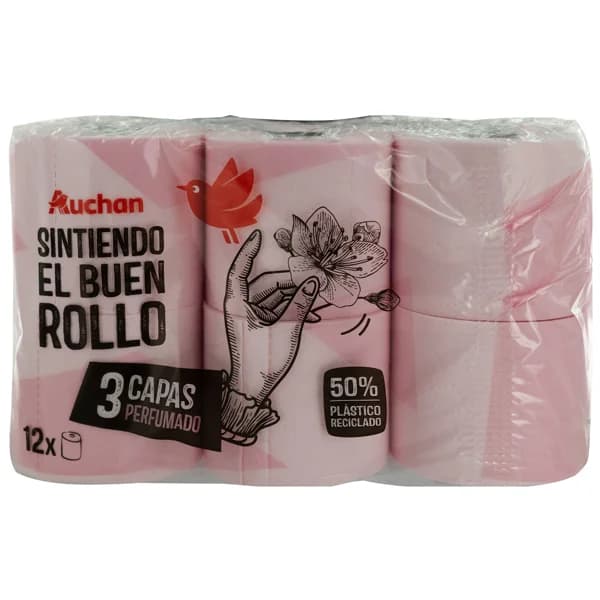 PRODUCTO ALCAMPO Papel higiénico perfumado de triple capa 12 uds. - 1 ud - Imagen del producto en Findit