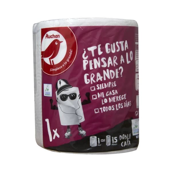 PRODUCTO ALCAMPO Papel de cocina multiusos gigante, doble capa 144 mts. 1 und - 1 ud - Imagen del producto en Findit