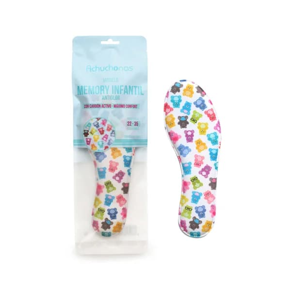 Plantillas Memory antiolor ANDIX carbón activo y máximo confort, talla 22/35. - 1 ud - Imagen del producto en Findit