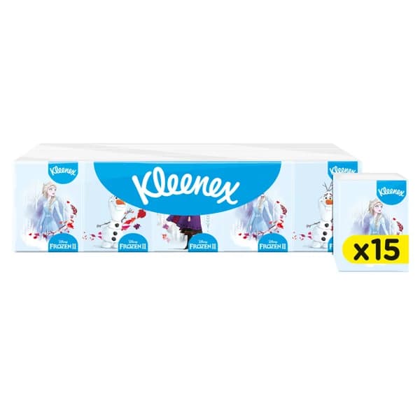 KLEENEX Pañuelos de celulosa desechables Frozen II KLEENEX 15 uds. - 1 ud - Imagen del producto en Findit