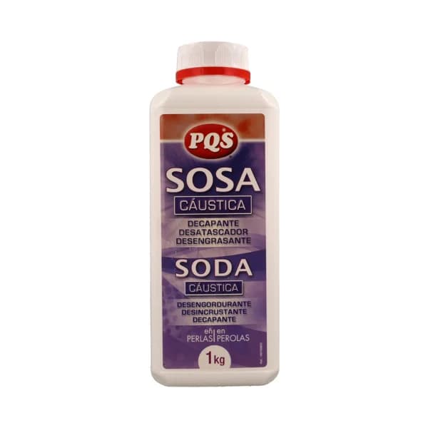 PQS Sosa cáustica en perlas (desengrasante, desatascador y decapante) PQS 1 kilogramo - 1 kg - Imagen del producto en Findit
