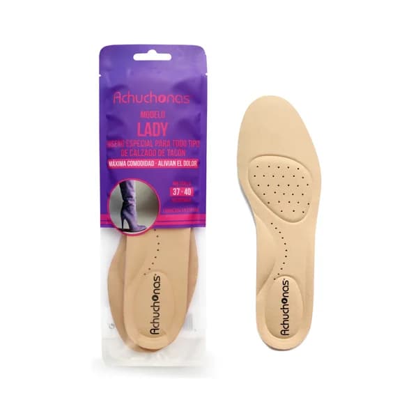 Plantillas especiales para calzado con tacón ACHUCHONAS Lady, alivian el dolor, talla 37/40. - 1 ud - Imagen del producto en Findit