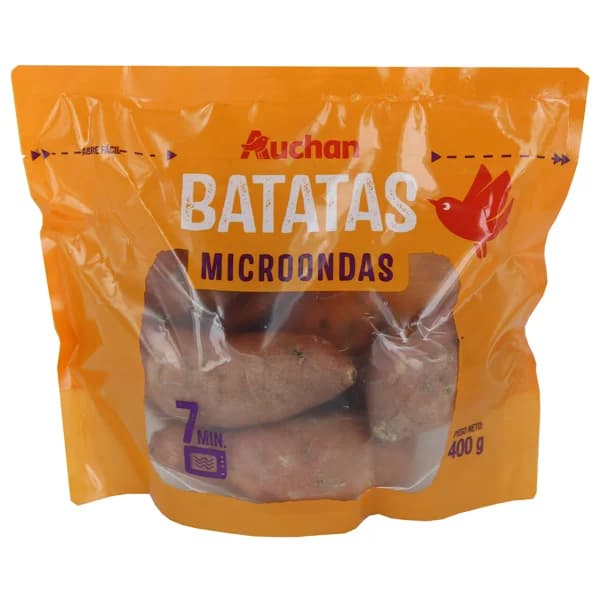 AUCHAN Batatas para microondas 400 g. Producto Alcampo - 0.4 kg - Imagen del producto en Findit