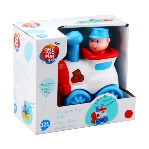 Divertido vehículo, tres modelos diferentes, corre pulsando un botón ONE TWO FUN ALCAMPO. - 1 ud - Imagen del producto en Findit