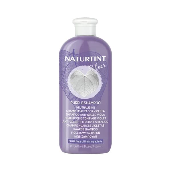 NATURTINT Champú matizador y neutralizador de tonos indenseados en cabellos con mechas, rubios o grises NATURTINT Silver 330 ml. - 0.33 l - Imagen del producto en Findit