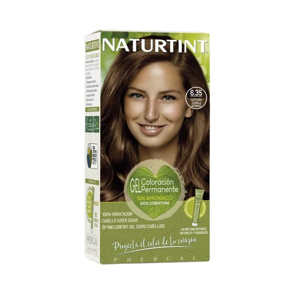NATURTINT Coloración permanente en gel, sin amoníaco, tono 6.35 Castaño canela intenso NATURTIN Biobased. - 1 ud - Imagen del producto en Findit