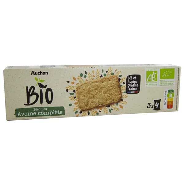 ALCAMPO ECOLÓGICO Galleta de avena integral ALCAMPO ECOLÓGICO 130 g. - 0.13 kg - Imagen del producto en Findit