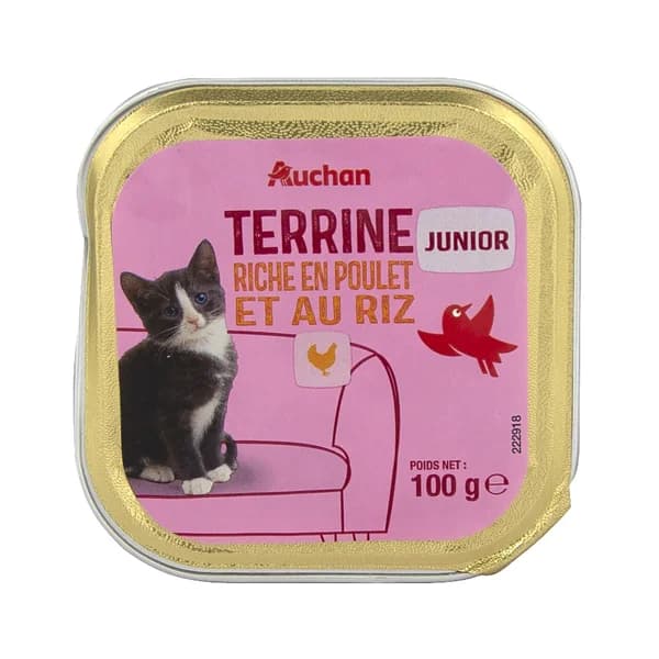 PRODUCTO ALCAMPO Alimento completo para gatos junior, rico en pollo y arroz 100 g. - 0.1 kg - Imagen del producto en Findit
