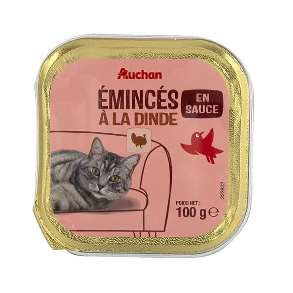 PRODUCTO ALCAMPO Alimento completo para gatos adultos, con trocitos de pavo en salsa 100 g. - 0.1 kg - Imagen del producto en Findit