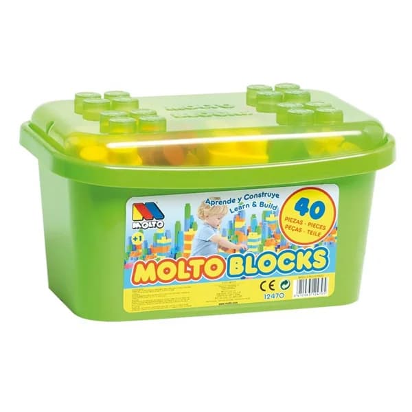 MOLTO Caja Bloques 40 Pzas 36X14X25Cm +1 años - 1 ud - Imagen del producto en Findit