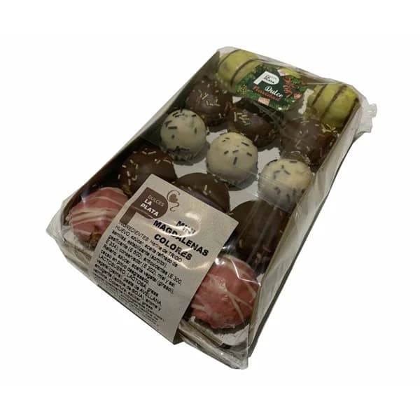 Mini magdalenas colores 15 unidades  225 gr. - 0.23 kg - Imagen del producto en Findit