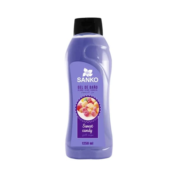 SANKO Gel de baño o ducha con aroma a caramelos, para todo tipo de pieles SANKO 1250 ml. - 1.25 l - Imagen del producto en Findit
