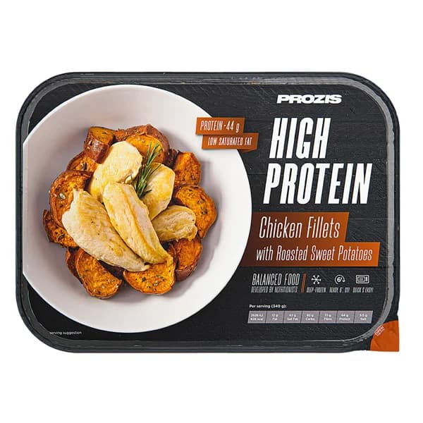 PROZIS High protein Filetes de pollo con batata asada 340 g - 0.34 kg - Imagen del producto en Findit