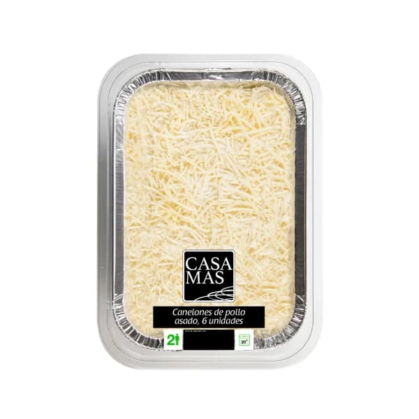 CASA MAS Canelones rellenos de pollo asado, listos para calentar y comer CASA MAS 700 g. - 0.7 kg - Imagen del producto en Findit