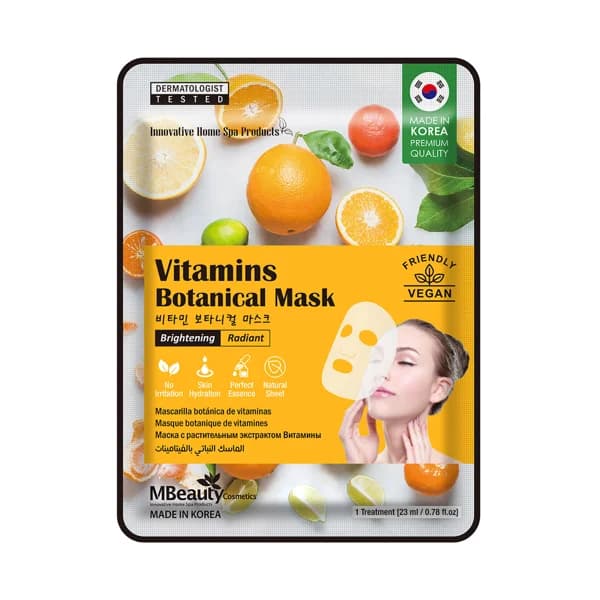 MBEAUTY Mascarilla botánica facial iluminadora con vitaminas MBEAUTY. - 1 ud - Imagen del producto en Findit