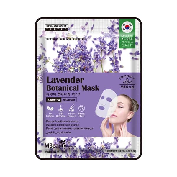 MBEAUTY Mascarilla facial botánica calmante y relajante con lavanda MBEAUTY. - 1 ud - Imagen del producto en Findit