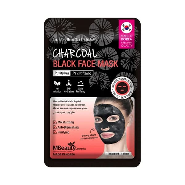 MBEAUTY Mascarilla facial con carbón vegetal y acción detox MBEAUTY. - 1 ud - Imagen del producto en Findit