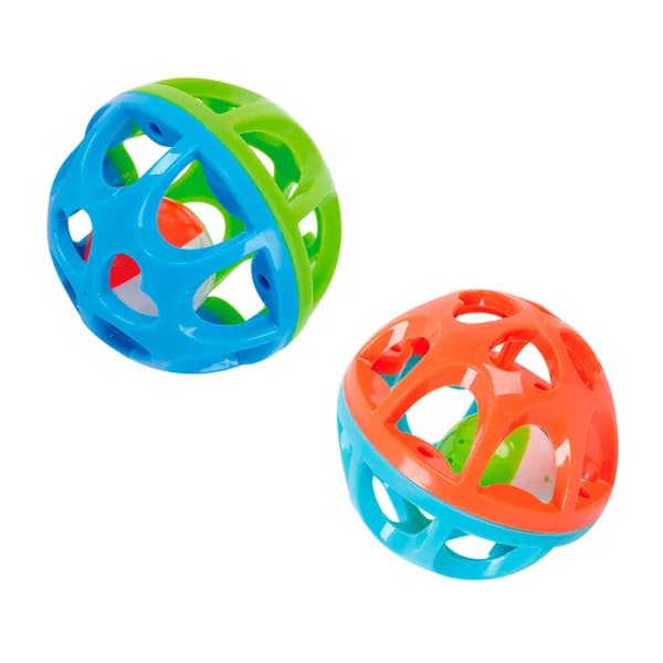 Pelota sonajero de colores ONE TWO ONE. - 1 ud - Imagen del producto en Findit