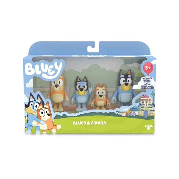Pack de 4 figuras BLUEY School Pack. - 1 ud - Imagen del producto en Findit