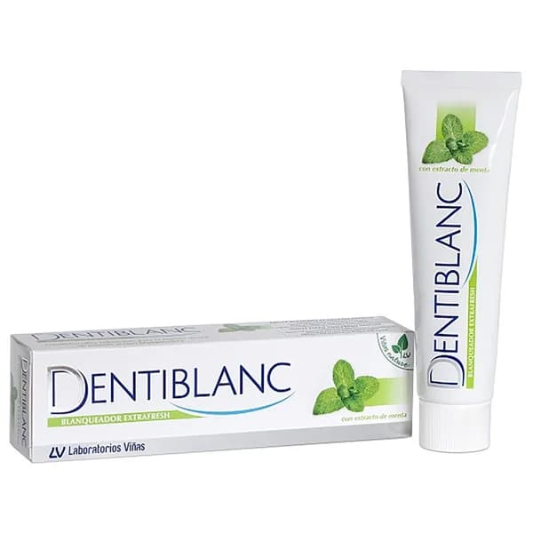 DENTIBLANC Pasta de dientes blanqueadora con intenso sabor a menta DENTIBLANC Extrafresh 100 ml. - 0.1 l - Imagen del producto en Findit