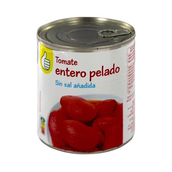 PRODUCTO ECONÓMICO ALCAMPO Tomate entero pelado, sin sal añadida 476 g. - 0.48 kg - Imagen del producto en Findit