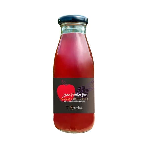 EKOTREBOL Zumo de manzana y grosella negra premium ecológico 250 ml. - 0.25 l - Imagen del producto en Findit