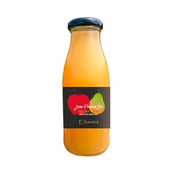 EKOTREBOL Zumo de manzana y pera premium ecológico 250 ml. - 0.25 l - Imagen del producto en Findit