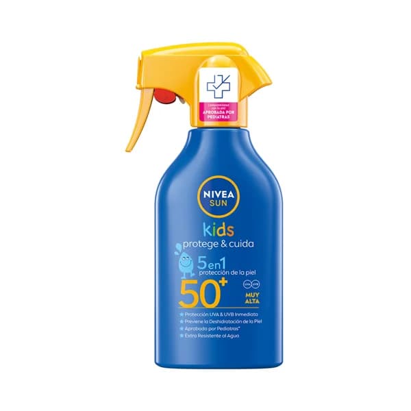 NIVEA Sun kids Spray solar hidratante, especial niños, con factor de protección 50+ (muy alto) protege & cuida 270 ml. - 0.27 l - Imagen del producto en Findit