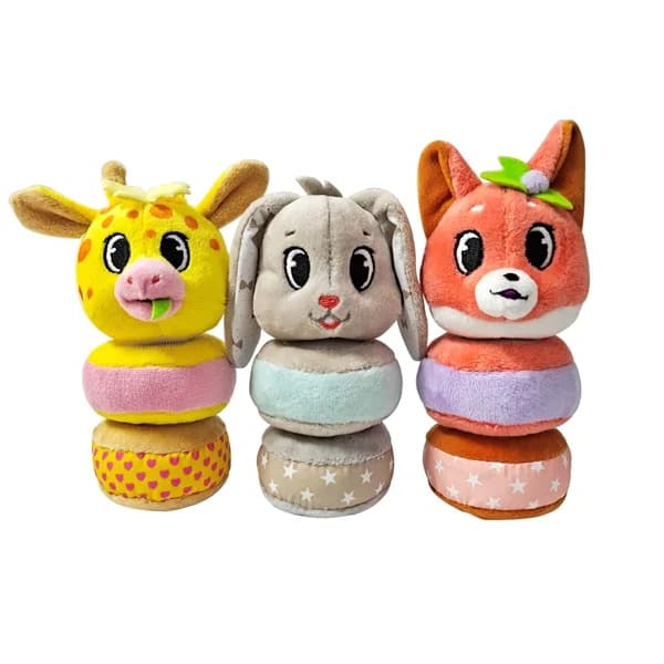 Conjunto de 3 animales de peluche apilables, Leo ONE TWO FUN ALCAMPO. - 1 ud - Imagen del producto en Findit