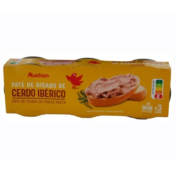 PRODUCTO ALCAMPO Paté hígado de cerdo ibérico 3 x 80 g. - 0.24 kg - Imagen del producto en Findit