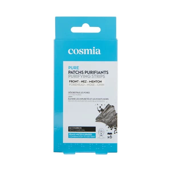 COSMIA Parches (frente - nariz - barbilla), eliminadores de suciedad y puntos negros 6 uds. - 1 ud - Imagen del producto en Findit