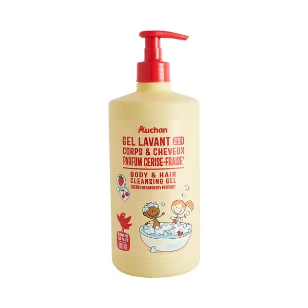 PRODUCTO ALCAMPO Gel y champú infantil, con aroma a cereza y fresa 750 ml. - 0.75 l - Imagen del producto en Findit