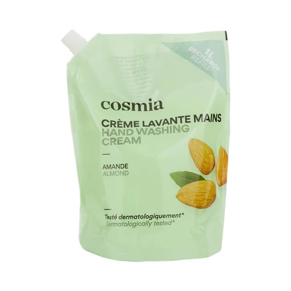 COSMIA Recambio de jabón líquido para manos, con aroma a almendra 1 l. - 1 l - Imagen del producto en Findit