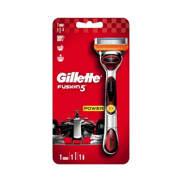GILLETTE Cuchilla de afeitar recargable con cabezal vibrador de cinco hojas GILLETTE Fusion 5 power. - 1 ud - Imagen del producto en Findit