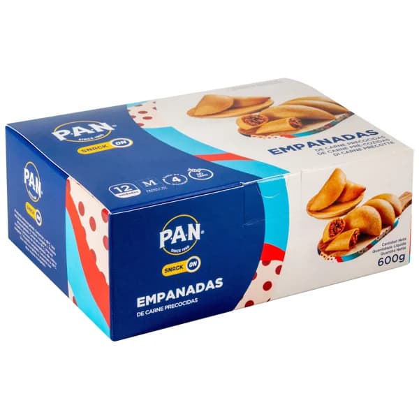 PAN Empanadas precocidas y congeladas rellenas de carne Snack 600 g. - 0.6 kg - Imagen del producto en Findit