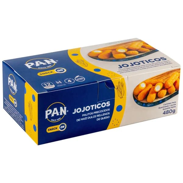 PAN Palitos precocidos y congelados de maíz dulce rellenos de queso Snack 480 g. - 0.48 kg - Imagen del producto en Findit