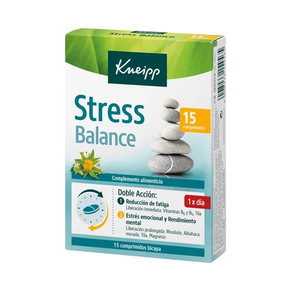 KNEIPP Stress balance Complemento alimenticio que ayuda a reducir la fatiga y el estrés emocional 15 uds. - 1 ud - Imagen del producto en Findit