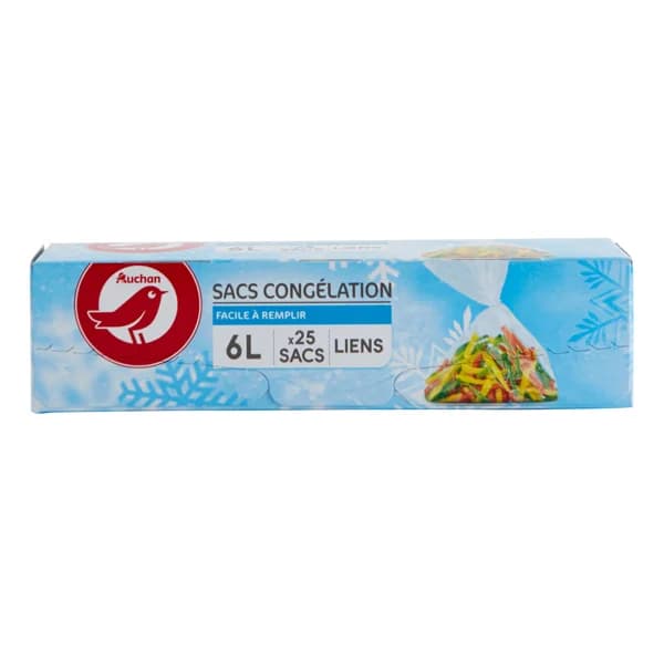 PRODUCTO ALCAMPO Bolsas de congelación 6 litros 30 x45 cm PRODUCTO ALCAMPO 25 uds. - 1 ud - Imagen del producto en Findit