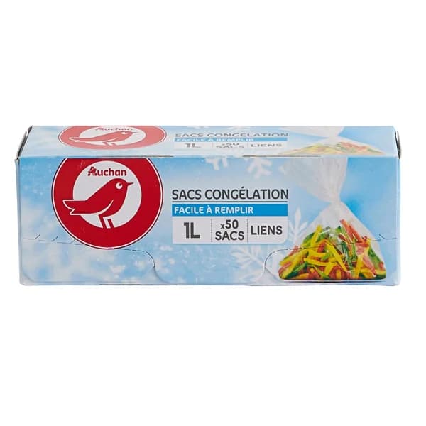PRODUCTO ALCAMPO Bolsas de congelación 1 litro18 x 25 cm PRODUCTO ALCAMPO 50 uds. - 1 ud - Imagen del producto en Findit